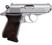 Walther Arms PPK/S Semi-Automatic .380 ACP 7rd Pistol - Stainless Steel with Walnut Grips - 4796004WG