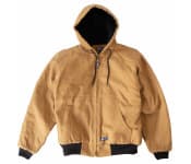 Dockyard Work Coat - Insulated with Hood, Water Resistant, Multi Inner and Outer Pockets, Black Or Brown, Factory Buyout - Compare to Famous Brand