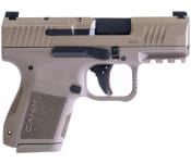 Canik Mete MC9 Micro Compact 9mm Pistol, FDE Cerakote,15 +1 Capacity, 3.18", Optic Ready, Holster, 2 Mags, Hard Case & Full Accessory Pkg - HG7620D-N