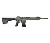 Military Armament Corporation F12 Semi-Automatic 12 Gauge AR-12 Style Shotgun, 2- 5 Round Mags, Choke Set - OD Green - 21000142