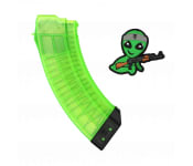U.S. Palm  Limited Collectors Edition "Alien Green" 30 Round AK-47 Magazine, With U.S. Palm Martian Patch - A Classic Firearm Exclusive  - MA2235A