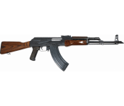 Polish AKM / AK47 Semi-Auto Rifle, 7.62x39, Chrome Lined Barrel, 45 Degree Muzzle Break, Original Wood Furniture  - by James River Armory
