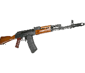 Riley Defense AK-74 Semi-Automatic Rifle 16" Barrel 5.45x39 30rd - Fixed Stock W/ Teak Wood Furniture - RAK74-C