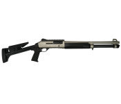 Ermox X-Defense Semi Auto M-4 Type Tactical Shotgun, 12 Ga, Gas Piston Operated, 5+1, 18.5" Bbl, Fiber Optic Front Sight, Choke Tubes, Marine Finish, 