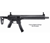 Sig Sauer MPX 9mm Rifle, 16in Barrel Carbine Black Fold Sights and Stock - MPXC9KMT