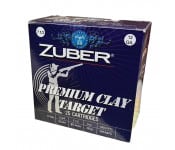 Zuber 12 Gauge 7.5 Lead Shot, 2.75", 1 OZ, 1265 FPS, Clear Case, 25/Box, 250 Rd Case - Made In Turkey