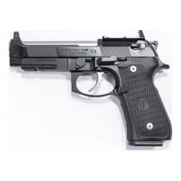 Langdon Tactical Tech LTT92ETJNRR Beretta 92 Elite 9mm Luger 18+1 4.70″ Stainless Steel Barrel, Black Optic Cut/Serrated Steel Slide, Black Cerakote Frame w/Picatinny Rail, Black VZ G10 Grip