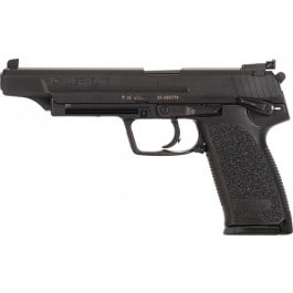 HK 81000368 USP V1 Elite 45 ACP 10+1 6.02″ Stainless Stainless Steel Barrel, Black Long/Serrated Steel Slide, Black Polymer Frame, Black Polymer Grip