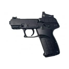 Kel-Tec P17BBLKRD P17 w/Optic Bundle Compact Frame 22 LR 16+1 3.80″ Black Steel Barrel, Black Serrated Slide, Black Polymer Frame w/Picatinny Rail, Textured Grip, Crimson Trace Red Dot, Ambidextrous