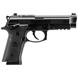 Beretta J92XFMSDA20 92GTS Full Size 10+1 4.70″ Black Inox Steel Barrel, Black Cerakote Optic Ready/Serrated Steel Slide + Aluminum Frame w/Beavertail & Picatinny Rail, Ambidextrous