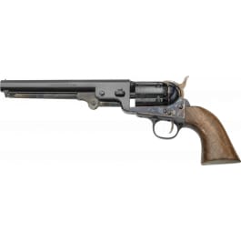 Pietta PF51CHS36712 1851 Navy London 36 Cal 6rd 7.50″ Blued Octagon Barrel, Blued Cylinder, Color Case Hardened Steel Frame, Walnut Grip, Exposed Hammer