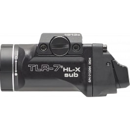 Streamlight 69505 TLR-7 HL-X SUB USB Black 6000 Series Aluminum 1913 1000 Lumens