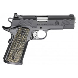 Springfield Armory PC9124 1911 TRP 8+1 4.25″ Stainless Match Grade Barrel, Black Cerakote Serrated Carbon Steel Slide & Frame w/Beavertail, VZ Hydra G10 Grip