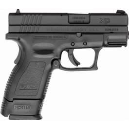 Springfield XD9801 XD Essential Pkg *CA Compliant* DAO 9mm 3″ 10+1 Poly Grip/Frame Black