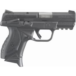 Ruger 8639 American Pistol Compact 9mm Luger 3.55″ Barrel 17+1 Or 12+1, Black Polymer Frame With Picatinny Acc. Rail, Nitride Stainless Steel Slide, Ambidextrous Manual Safety