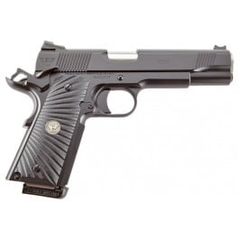 Wilson Combat TCCOM9 1911 Commander Tactical Carry 9mm Luger 5″ 8+1 OD Green Carbon Steel Frame Black Carbon Steel Slide with Black G10 Starburst Grip