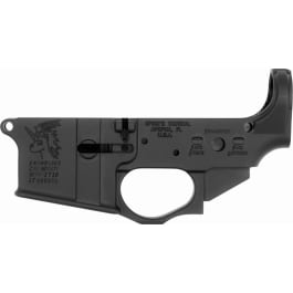 Spikes Tactical STLS030 Snowflake Stripped Lower Receiver Multi-Caliber 7075-T6 Aluminum Black Anodized for AR-15