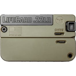 Trailblazer Firearms LifeCard LC1-ODG Pistol, 22LR, 2.5″ Barrel, 1 Rd, Single Action, Folding, OD Green, Aluminum Frame