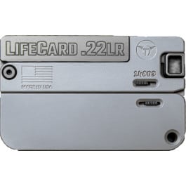 Trailblazer Firearms LifeCard LC1-CON Pistol, .22LR, 2.5″ Barrel, 1rd, Single Action, Folding Concrete Gray Aluminum
