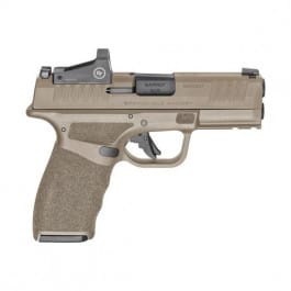 Springfield Armory Hellcat PRO OSP Semi-Automatic OR w/ Crimson Trace Red Dot 9mm Pistol, 3.7″ Barrel, 2-15 Round Magazines – FDE – HCP9379FOSPCT