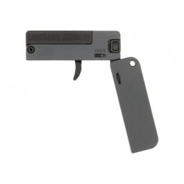 Trailblazer Firearms LifeCard LC2-SG-CB Pistol, 22WMR/22LR, 2.5″ Barrel, 1rd, Break Action, Folding, Grey, 22LR Conversion Barrel Included