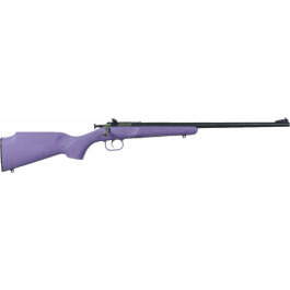 Crickett KSA2306 Youth 22 LR 1rd 16.12″ Blued Barrel & Receiver, Fixed Front/Adjustable Rear Peep Sights, Purple Synthetic Stock w/11.5″ LOP, Rebounding Firing Pin Safety