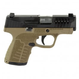 Savage <em>Arms</em> Stance MC9 Semi-Automatic 9x19mm Compact Pistol, (1) 7 Rd and (1) 8 Rd Magazine, 3.2" Barrel - TruGlo Front and Rear Sights, FDE - 67007