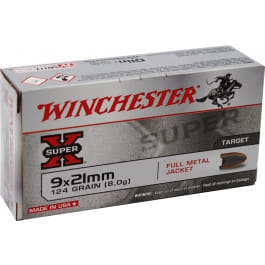 Winchester Winchester Ammo Q4269 9x21mm IMI 124 FMJ - 50 Round Box