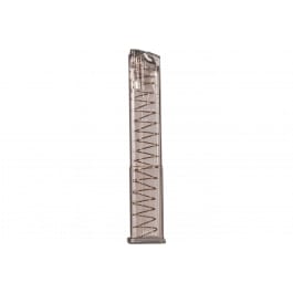 ETS Group SMKGLK18G2 Pistol Mags 31rd 9mm For Glock 18 Smoke Polymer
