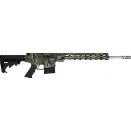 Great Lakes Firearms and Ammunition Glfa AR10 Rifle 6.5CM 20 S S Bbl 10 Shot Pursuit Green Camo