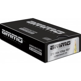 Ammo Inc Ammo 270W130SSTA20D Signature 270 Win 130 GRSuper Shock Tip (SST) 20 Per Box/10 Cs - 20rd Box