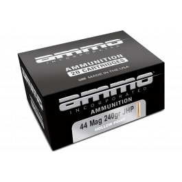 Ammo Inc Ammo 44240JHPA20 Signature 44 Mag 240 GRJacketed Hollow Point (JHP) 20 Per Box/10 Cs - 20rd Box