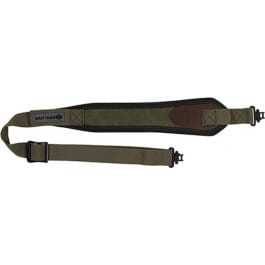 Allen/Heritage Cases 8110 <em>Long</em> <em>Gun</em> <em>Sling</em> w/Swivels Olive Canvas w/Leather Trim Adjustable Length 33" to 46" 3" Wide