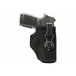 Galco TUC882B Tuck-N-Go 2.0 IWB Black Leather UniClip/Stealth Clip Fits <em>Staccato</em> <em>C2</em> Ambidextrous Hand