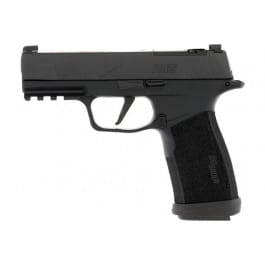 Sig Sauer 3365XCA9TACOPS P365-XMACRO Tacops Compact 17+1 3.7" Black Nitron Optic Ready/Serrated Slide Black Polymer Frame w/Picatinny Rail Black Polymer Grips