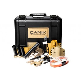 Canik Mete SFX Optics Ready Loadout 9mm 5.2" Barrel 18rd Semi-Auto Pistol W/ 4 Magazines, 2 Holsters, Mag Pouch, Tac Light