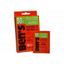 Ben's 00067085 30 Tick & Biting Insect Repel <em>Wipes</em>