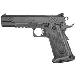EAA 395040 Witness2311 11+1 5" Black Barrel, Black Serrated Slide & Polymer Frame w/Picatinny Rail & Beavertail Black Checkered Polymer Grips