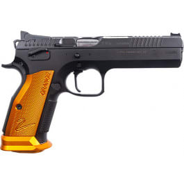CZ USA 91266 TS2 SA FS20rdBlack Polycoat Orange Grip