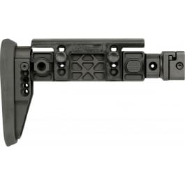 Midwest <em>Industries</em> MIAKALPHAFS Alpha Folding Stock Black Synthetic Side Folding Stock with Adjustable Cheekrest, Compatible w/ 1913 Picatinny Rail Adapter for AK-Platform