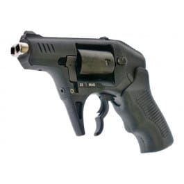Standard Mfg S333GENIII Thunderstruck Gen III #8 Shot 2.25" Black Double Barrel, Black Hardcoat Anodized Aluminum Frame, Black Cylinder Black Finger Grooved Polymer Grips Revolver