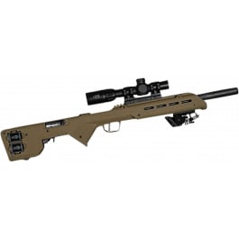 <em>Desert</em> Tech TRK22FDE TREK-22 Rifle Chassis FDE Injection Molded Glass Reinforced Polymer, Integral Optics Rail, Fits Ruger 10/22