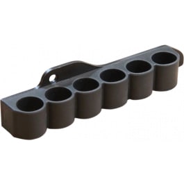 Adaptive Tactical AT06000M Receiver Mounted Shell Carrier 6rd 12 Gauge, Black Synthetic Rubber, Fits Mossberg 500/590/Maverick 88