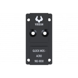Viridian Viridian RFX45 Mounting Adapter For Glock MOS Pistols, Red Dot Sight Mount, 6061-T6 Aluminum, Black Anodized, 1.5" Length