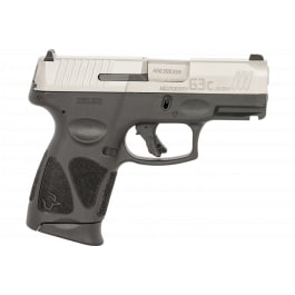 Taurus 1G3C4039 G3C 10+1 (3) 3.26", Matte Stainless Slide, Black Polymer Frame w/Picatinny Rail, Polymer Grips
