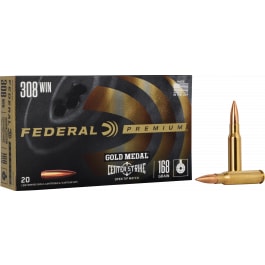 Federal GM308OTM1 308 Cal 168 GROpen Tip Match (OTM) - 20rd Box