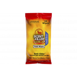 Wildlife Research 1295 Scent Killer Gold Field <em>Wipes</em> Odor Eliminator <em>Wipes</em> 24 Pack
