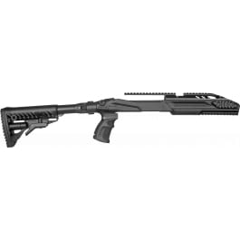 FAB Defense FXM4R1022B <em>M4</em> Conversion Kit Chassis, Black, Adj. Folding GL-CORE <em>Stock</em>, Finger Groove <em>Pistol</em> <em>Grip</em>, Pic. Accessory Rails, Fits Ruger 10/22 (Standard & Bull Barrels)