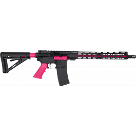 Diamondback DB175AK591 DB15 16" 30+1, Black with Prison Pink Accents, Carbon Lower, 15" M-Lok Handgaurd, Magpul Carbine Stock, A2 Grip