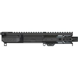 CMMG 22B5BD4AB Banshee MK4 .22 LR 4.50" Upper Receiver, Armor Black, M-LOK Free-Float Handguard for AR-Platform